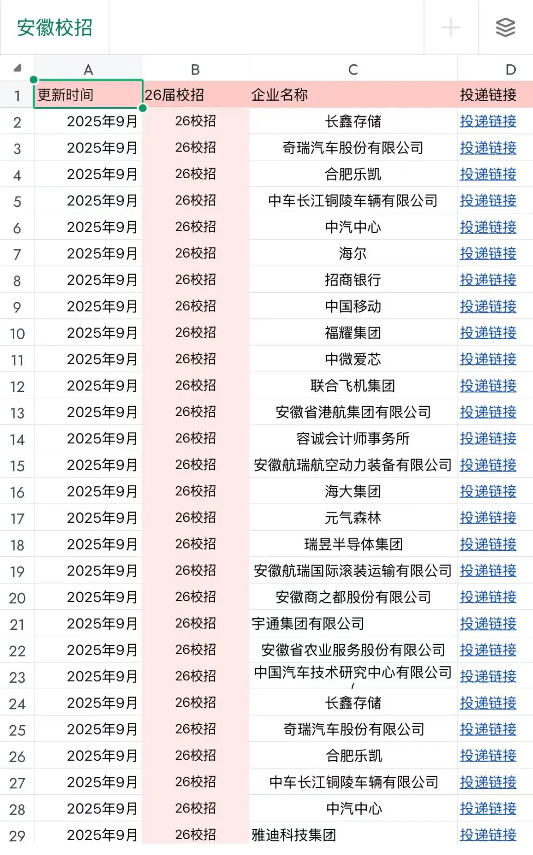 9.10先把安徽免笔试的投完啊！😭