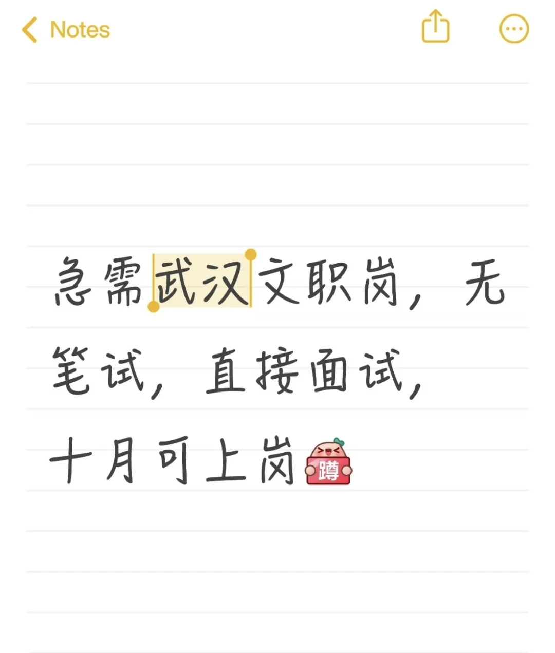 急需武汉文职岗🔥
