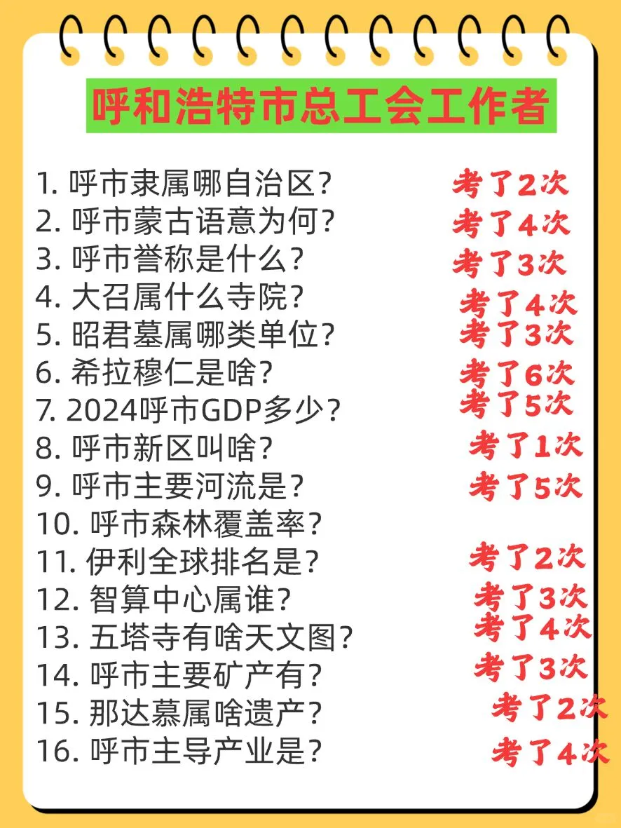 呼和浩特市总工会考试，其实真的有信息差