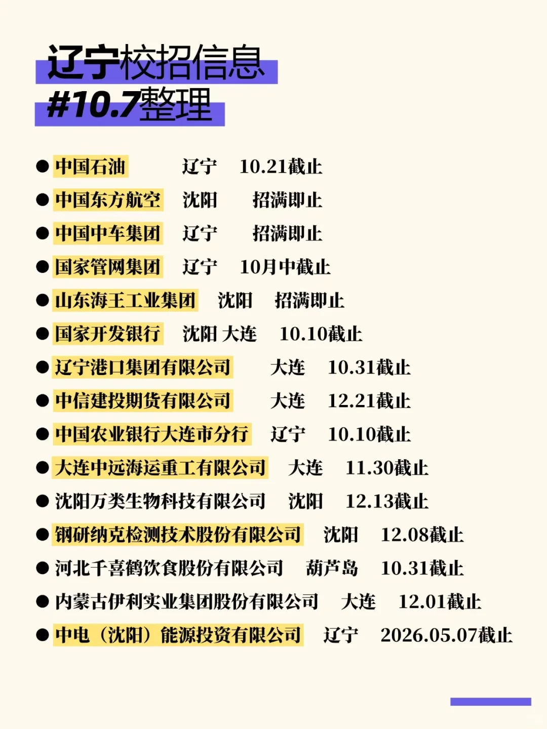 国庆结束了 辽宁秋招offer还会远吗