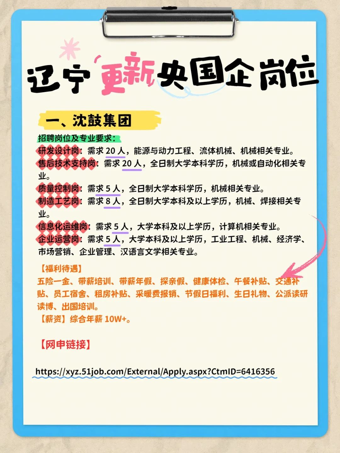 辽宁央国企岗位新鲜出炉！