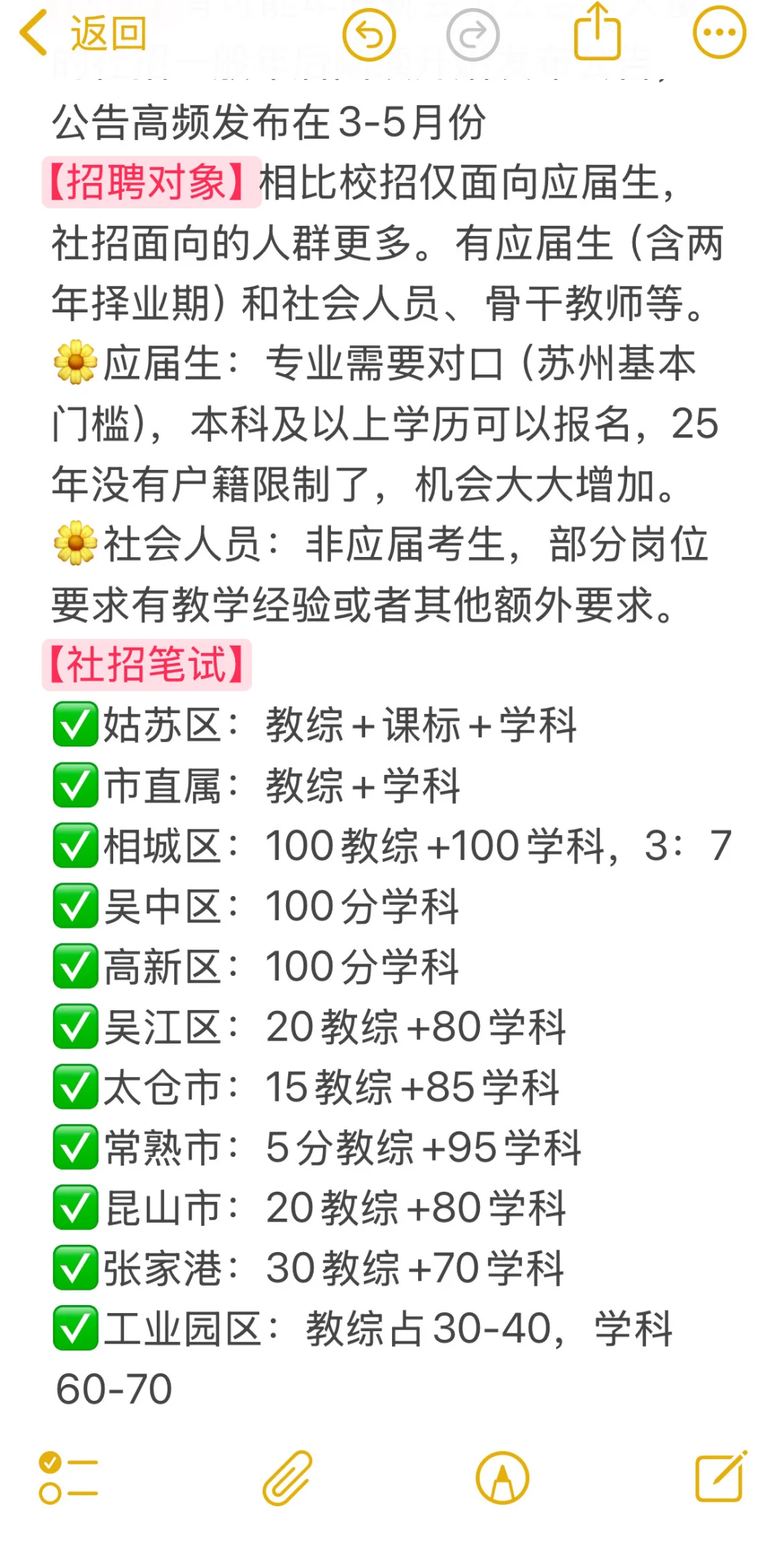 终于有人讲清楚苏州教师教师招聘考情啦！