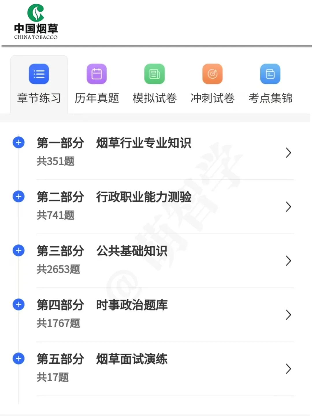 中国烟草招聘，反正就这400题，存下背完