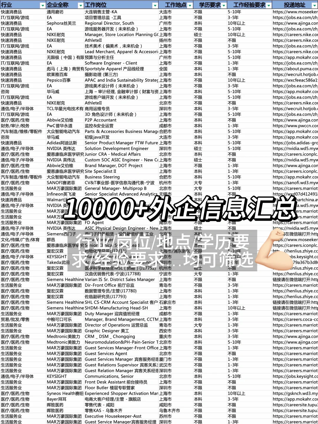 金九银十真心该冲冷门955外企