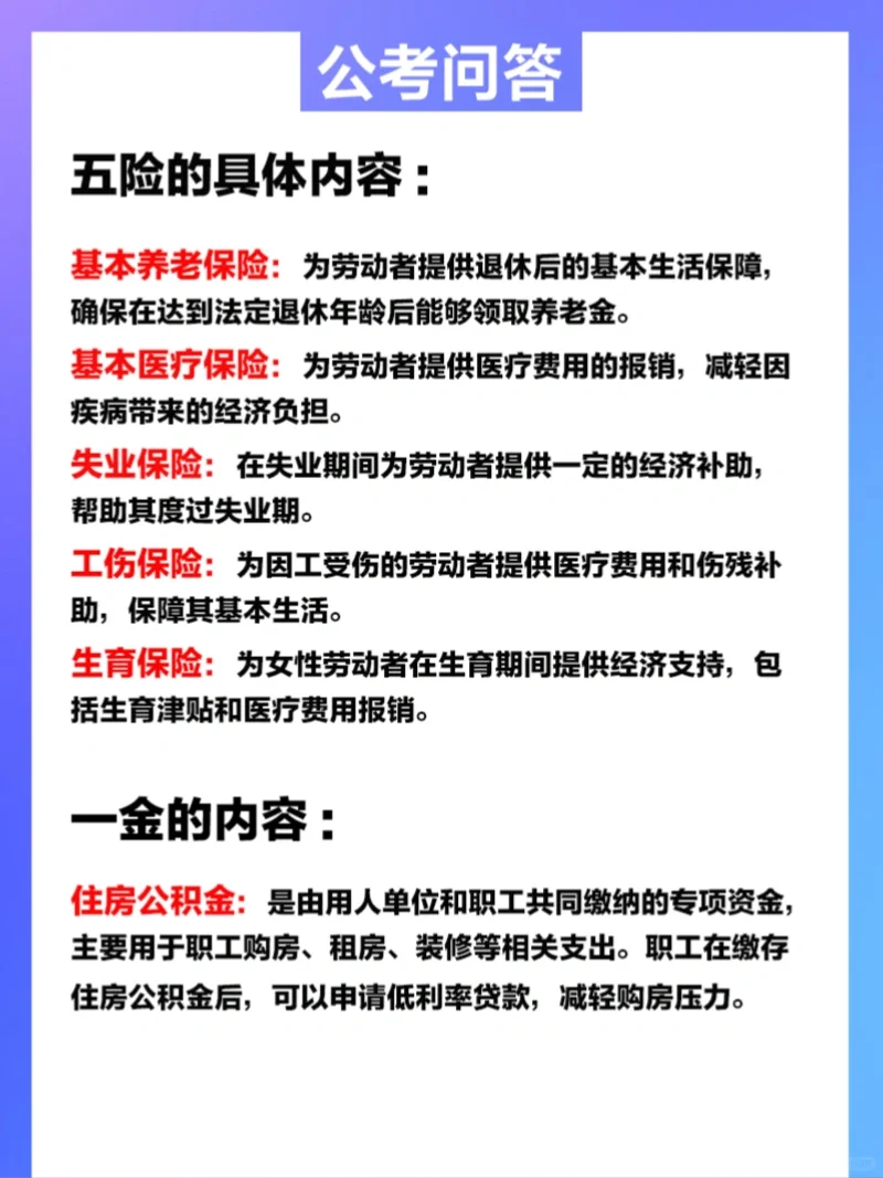 什么是五险一金呢？