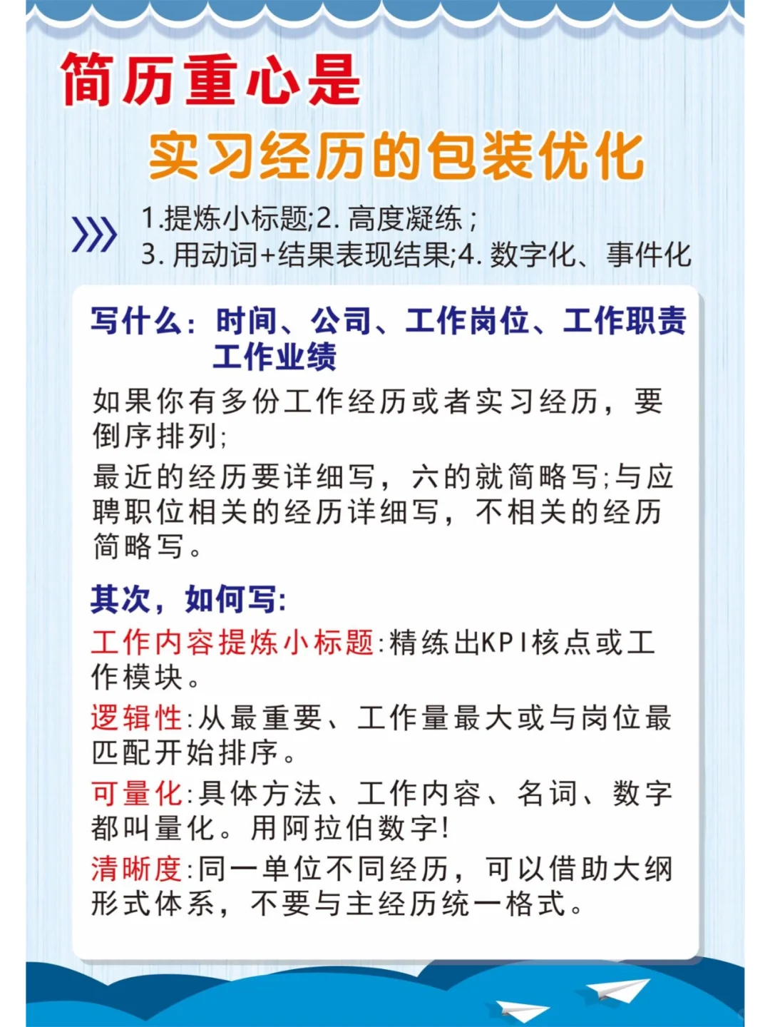 央国企Hr都无法拒绝的简历。。。。。