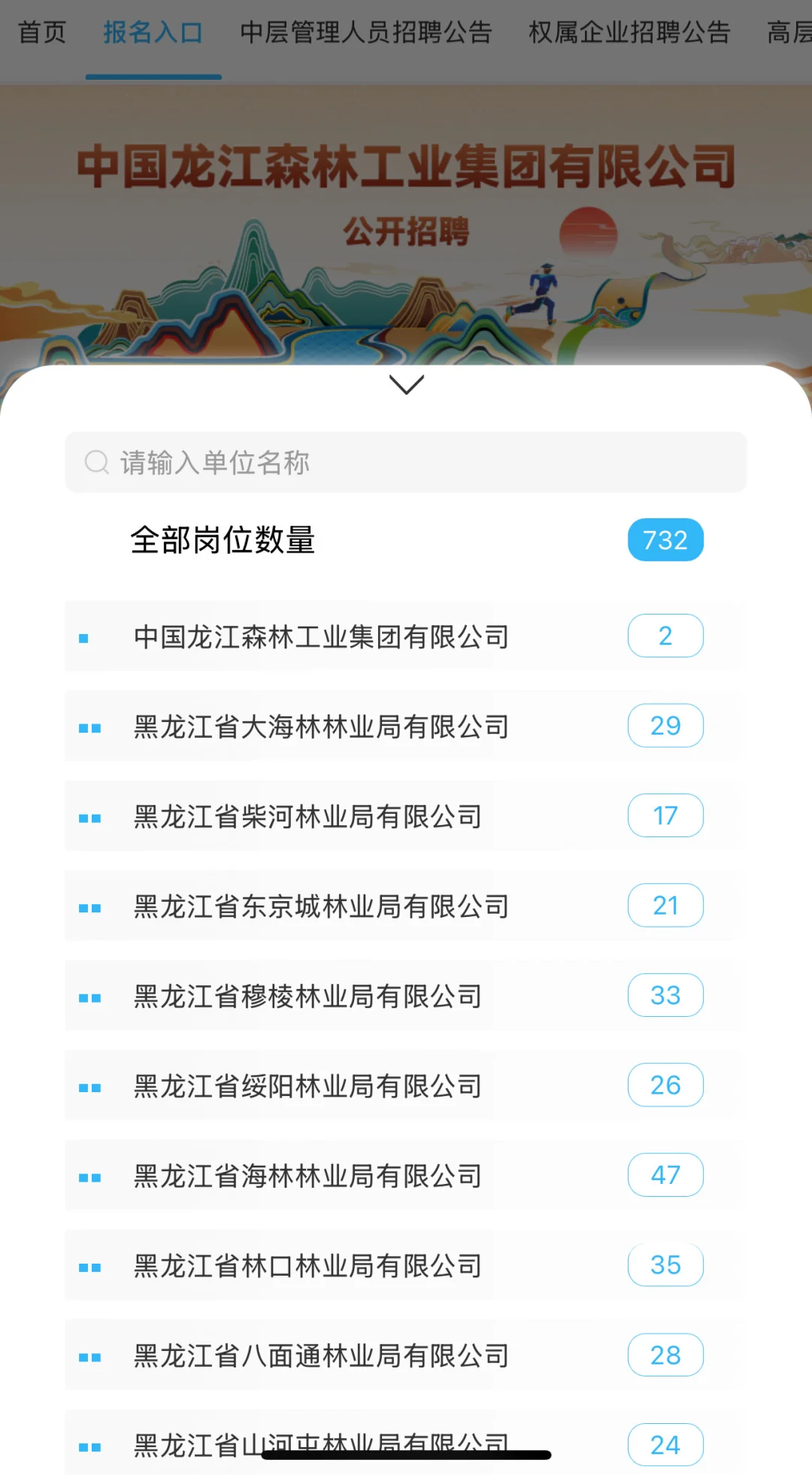 中国龙江森林工业集团有限公司招聘1115人
