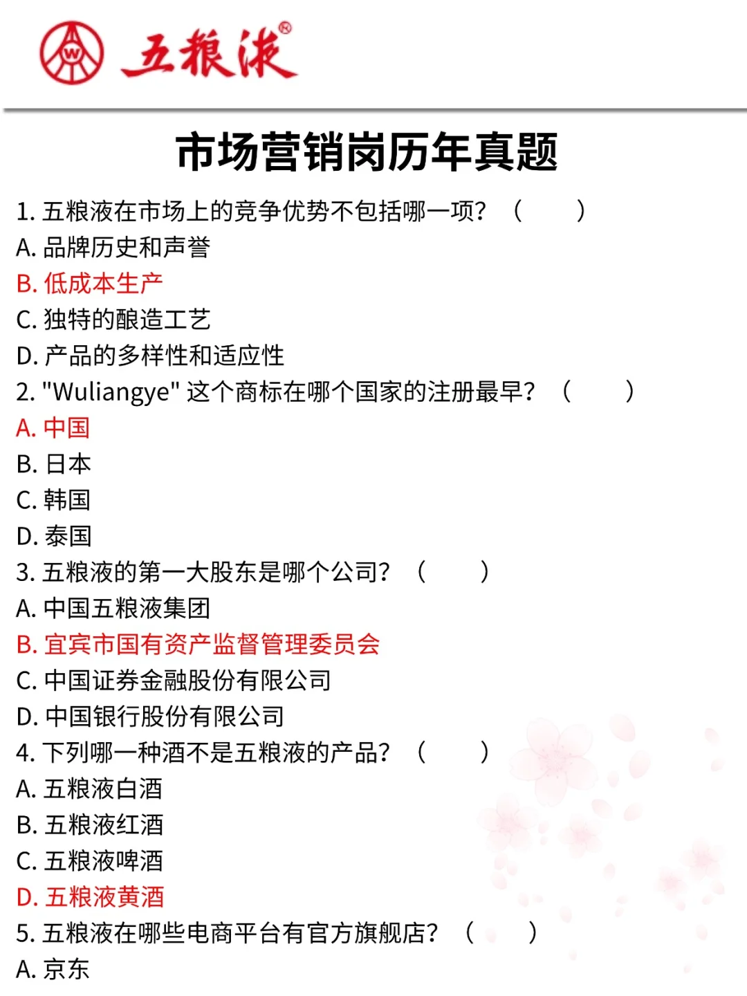 提醒一下去参加26五粮液集团招聘的人