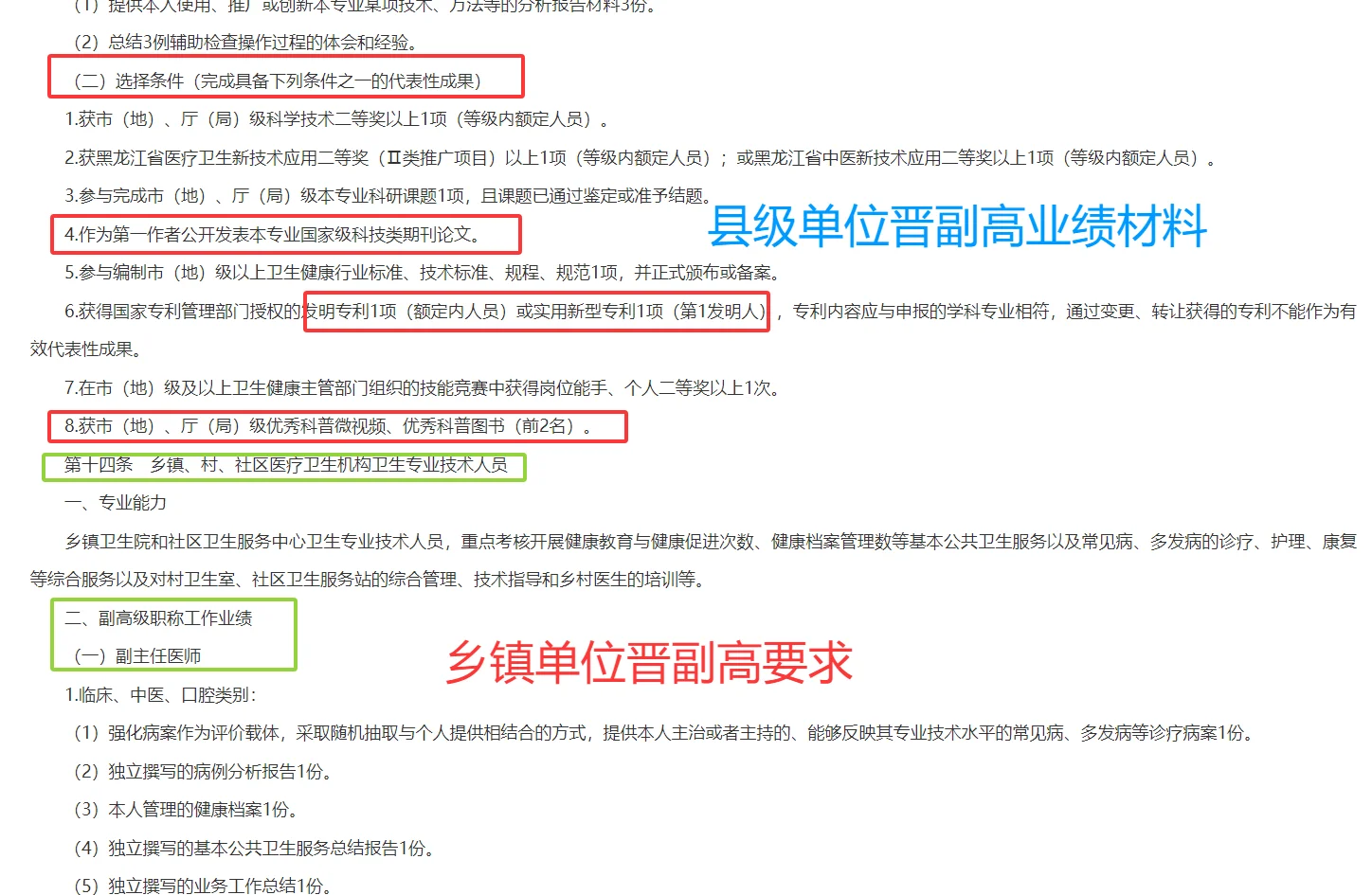 黑龙江基层卫生高级职称评审条件解读!
