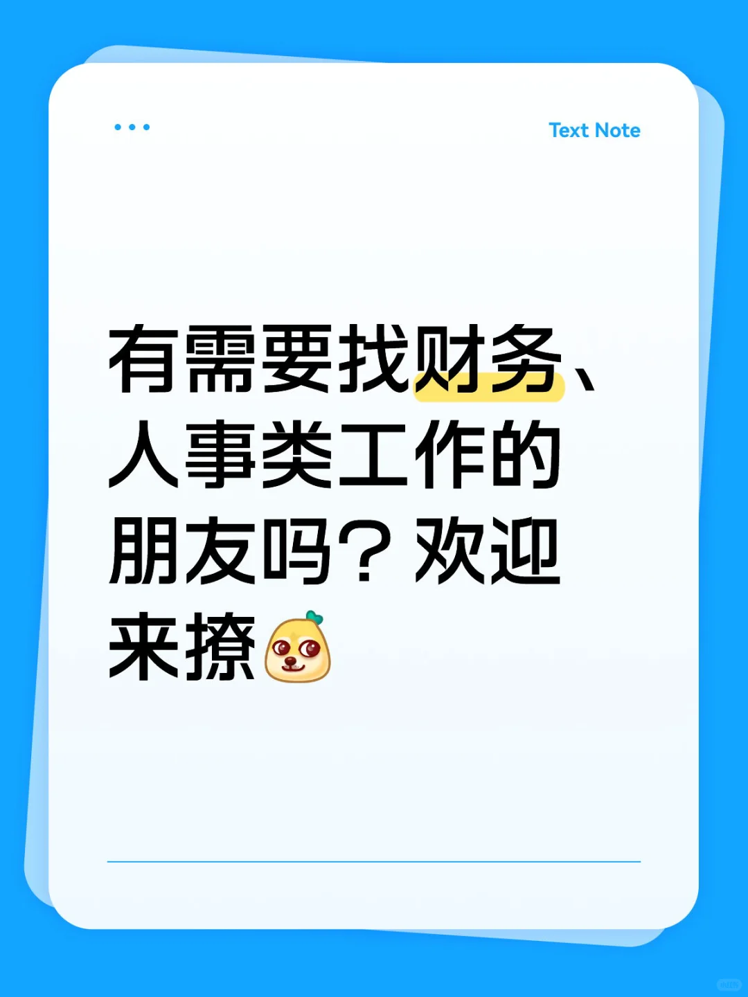 创业公司缺人，急招！