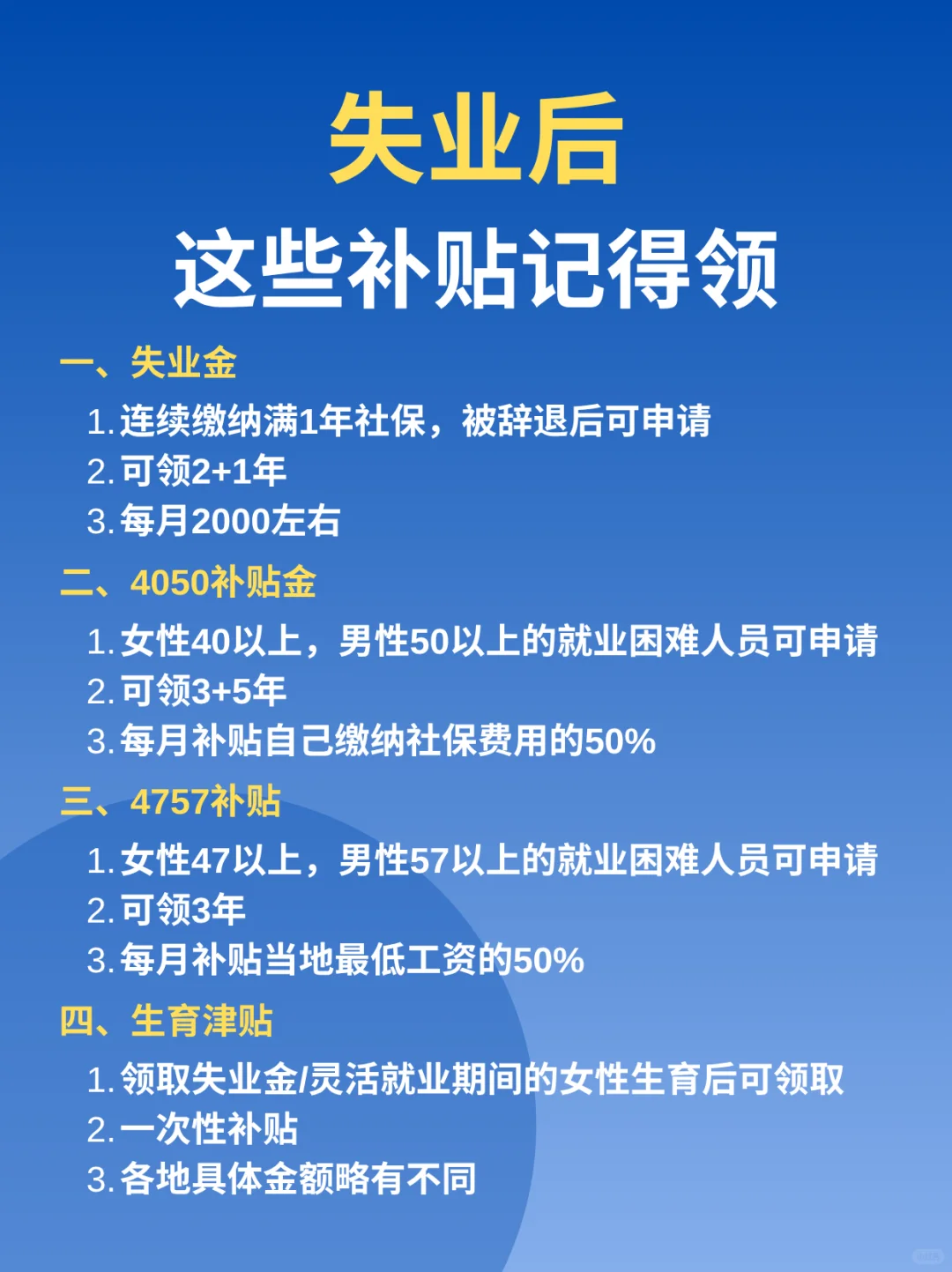 失业后，这些补贴你领了吗？
