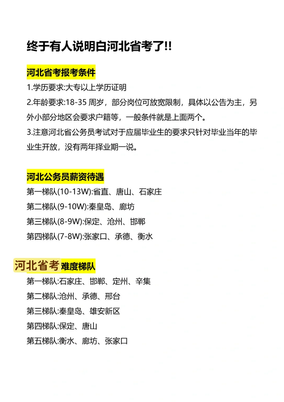拜托，河北考生一定要刷到这篇啊啊啊