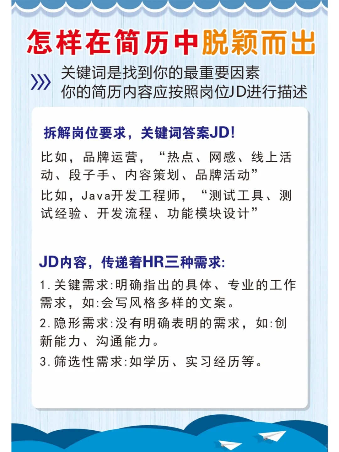 央国企Hr都无法拒绝的简历。。。。。