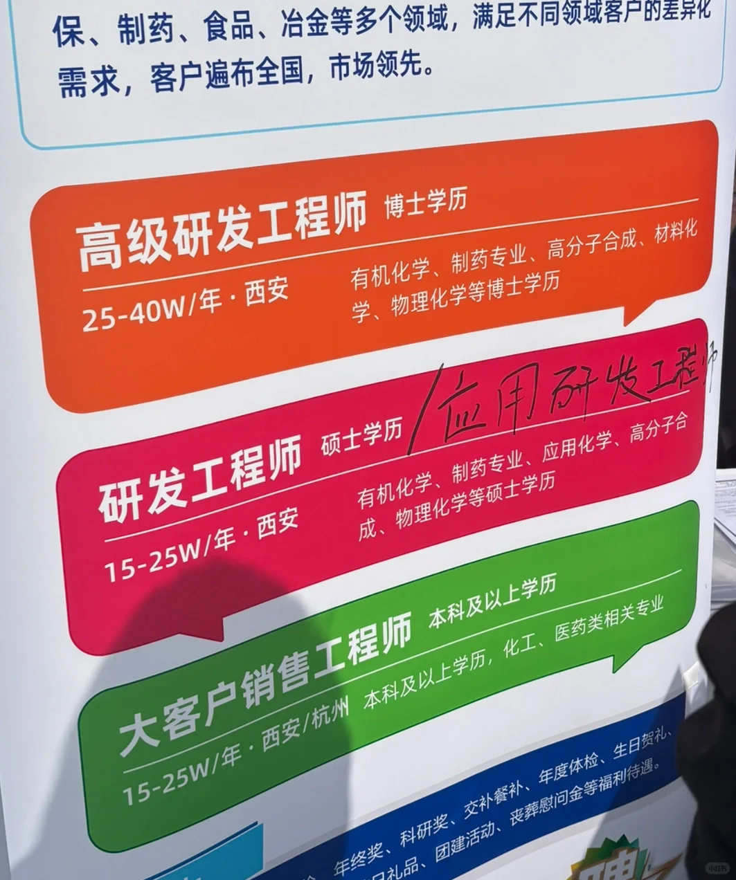 西安某高分子大厂26校园招聘