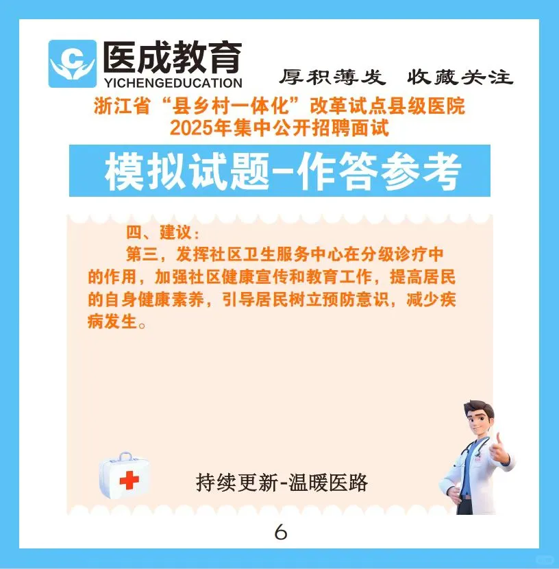 2025年浙江省县级医院招聘面试模拟试题