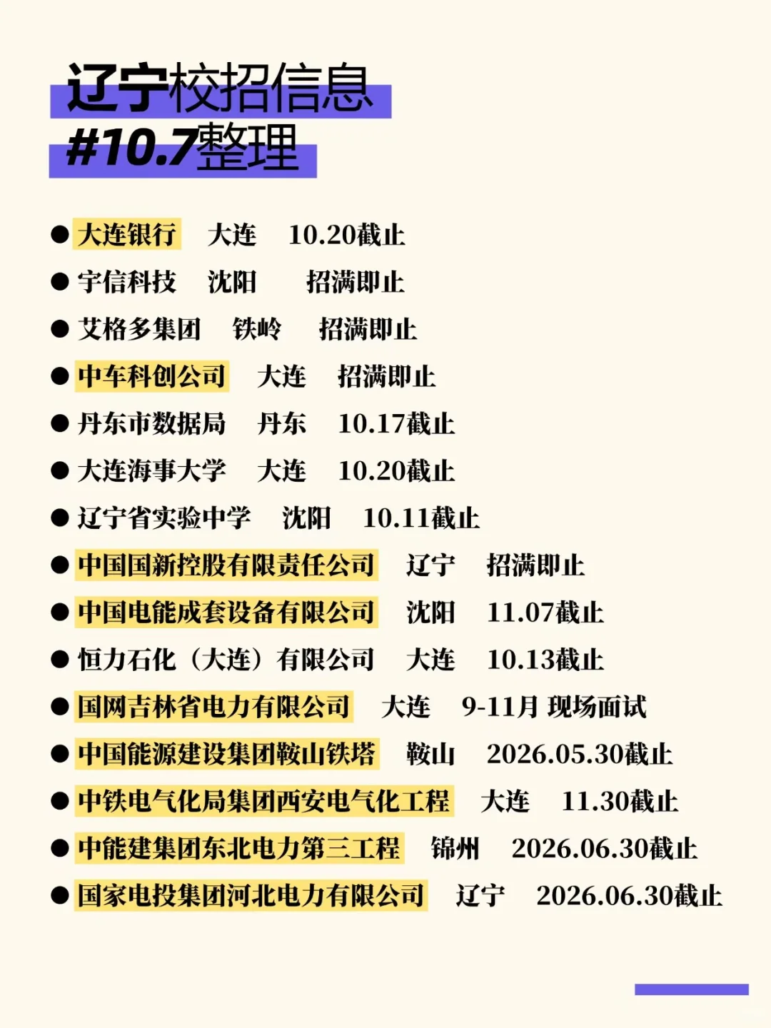 国庆结束了 辽宁秋招offer还会远吗