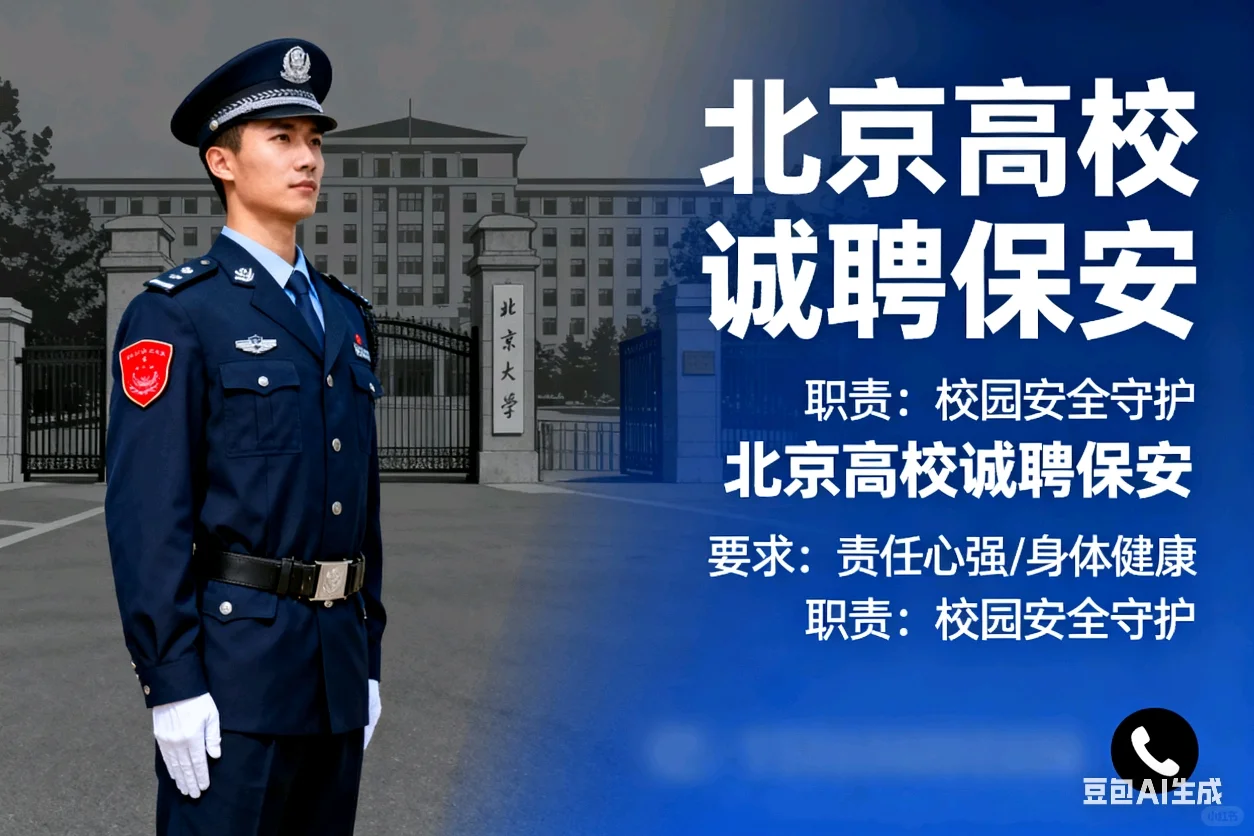 北京高校招聘保安