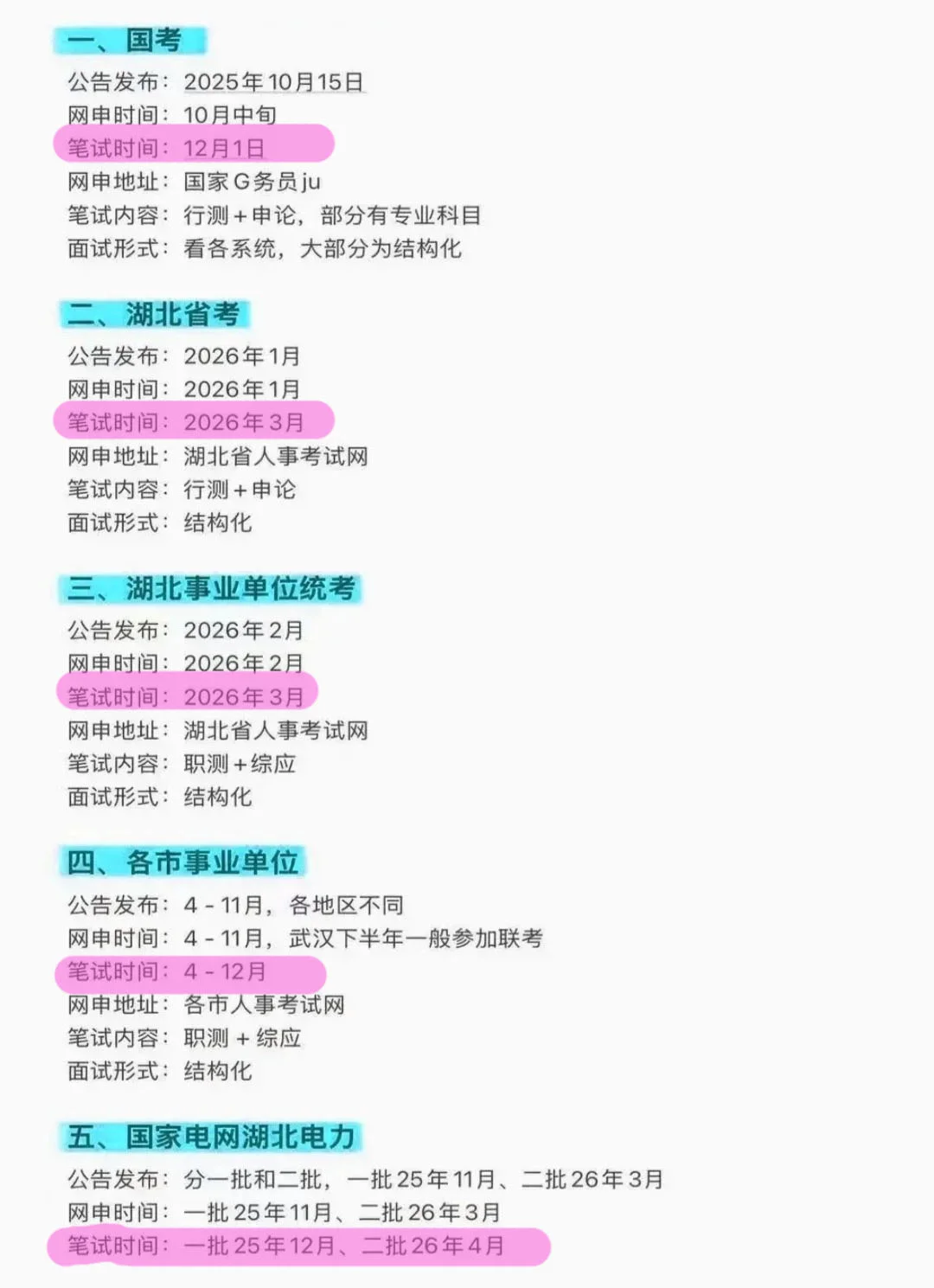 属于湖北同学的所有退路！！