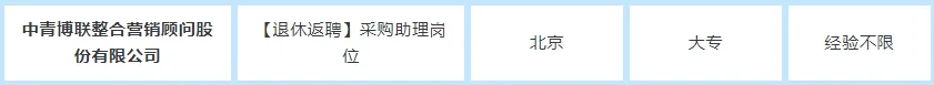 国央企大中专岗位推荐