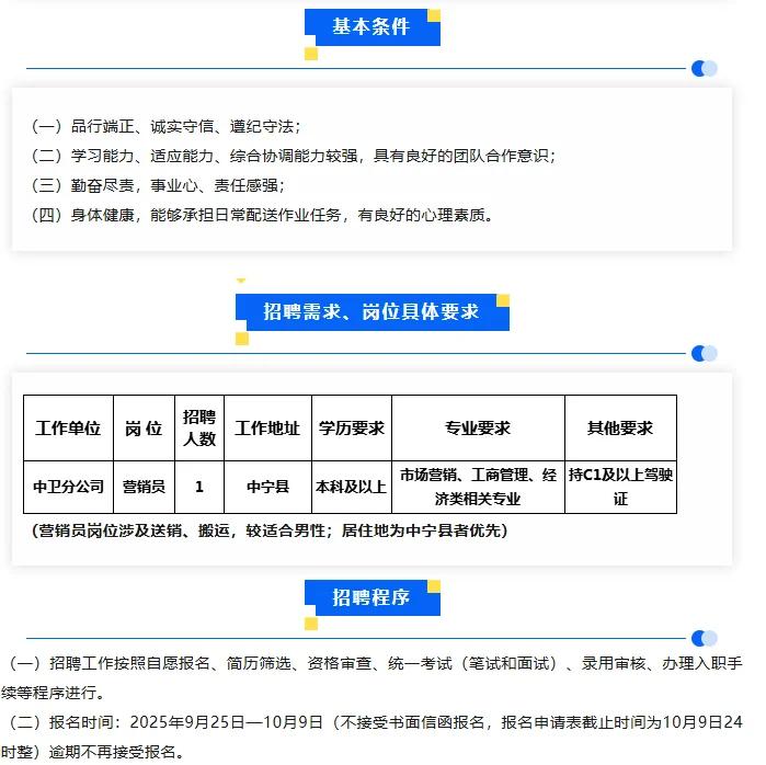 中盐宁夏盐业有限公司招聘