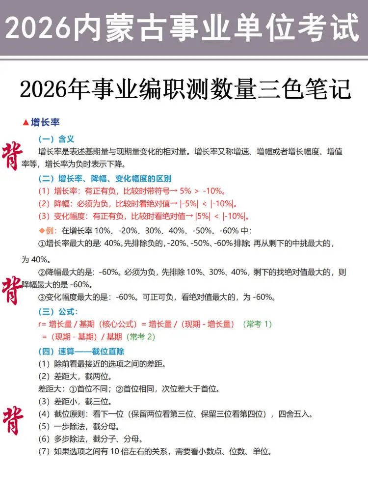 友情提醒：内蒙古事业编别裸考！背完保底135