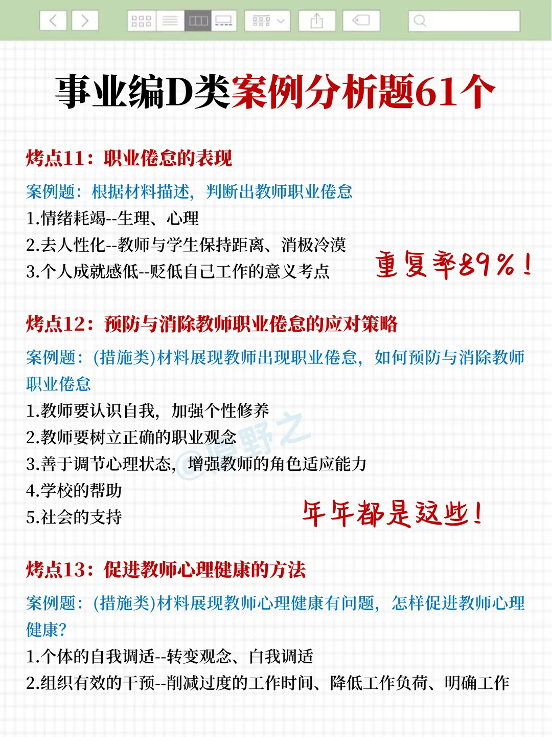 24下事业编D类其实很水，3h背完120分