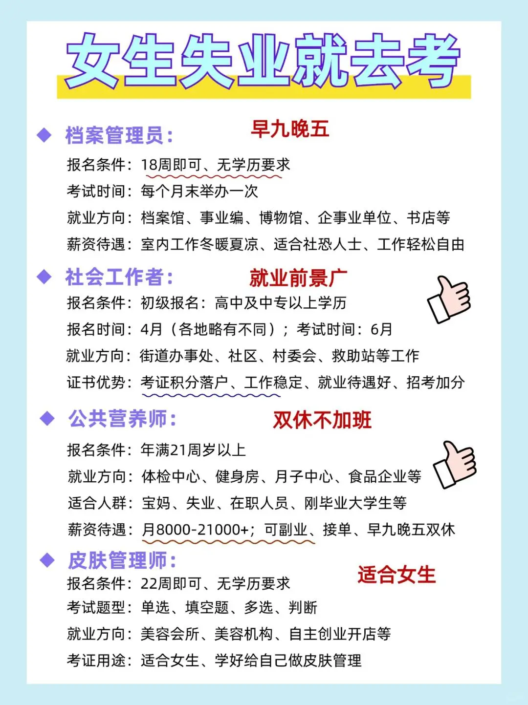 女生失业别慌！这12个证让你逆风翻盘🔥