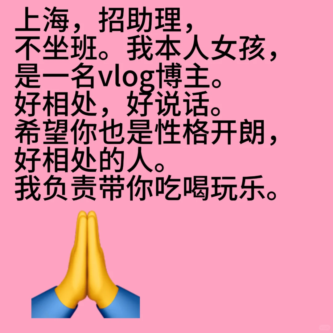 上海招助理