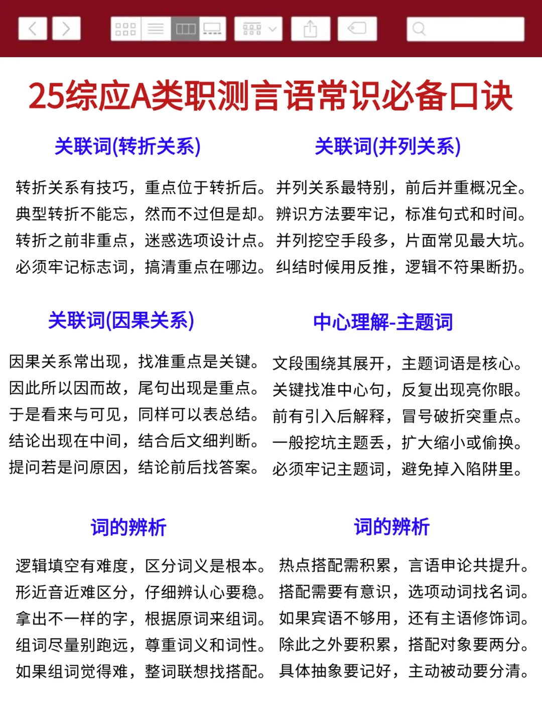 综应A类，有点恶心，但5天背完保底110分