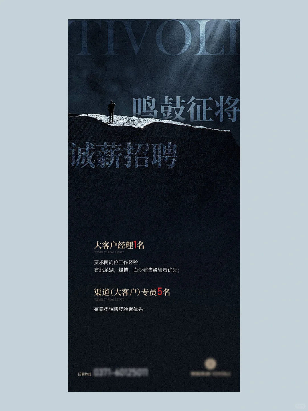 一组高级的招聘海报