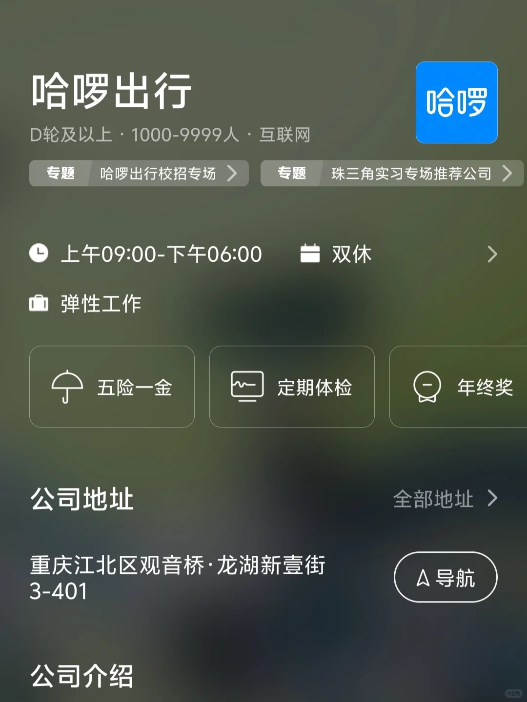 筛选的重庆双休公司合集