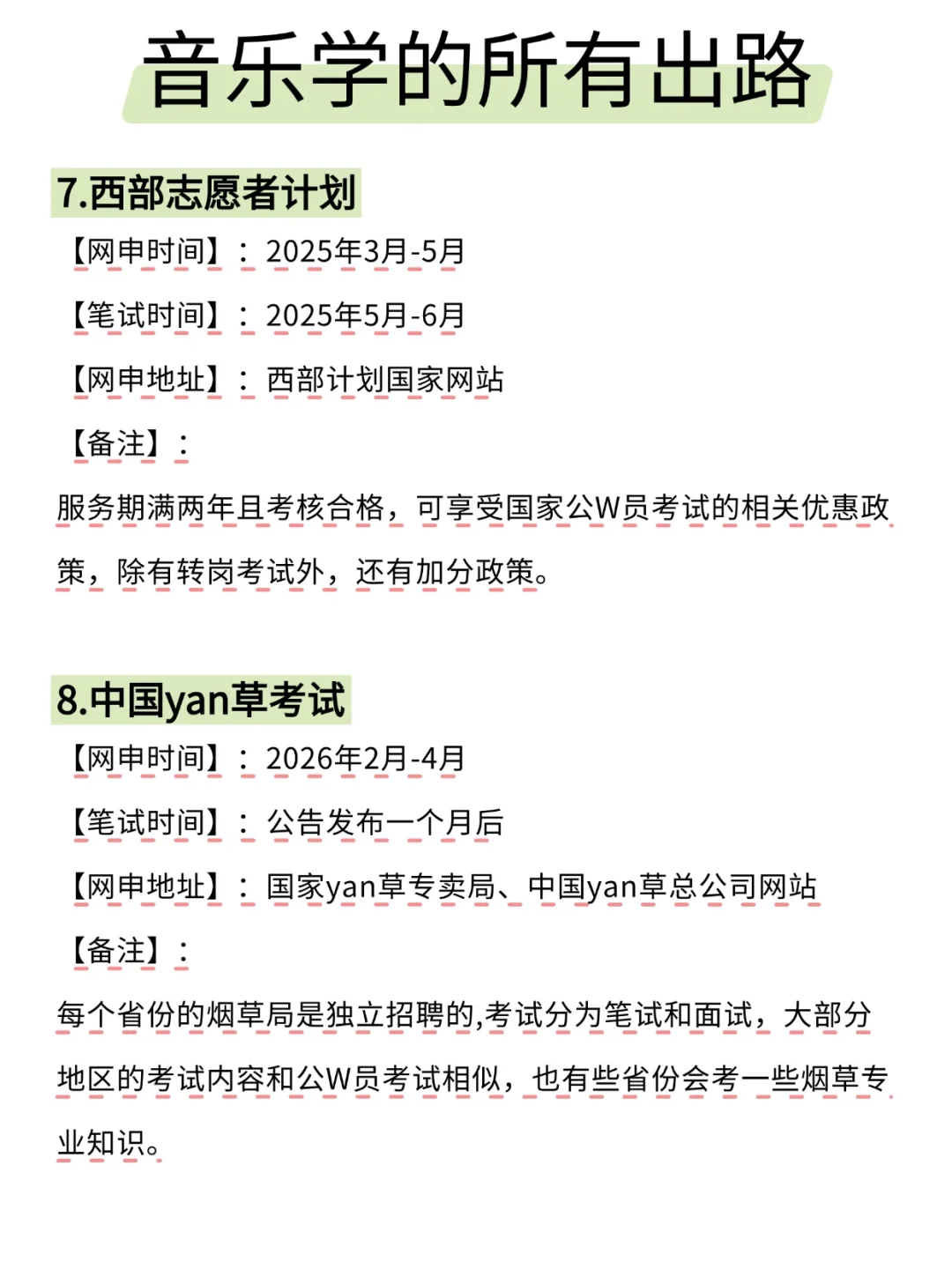 音乐学的出路来啦