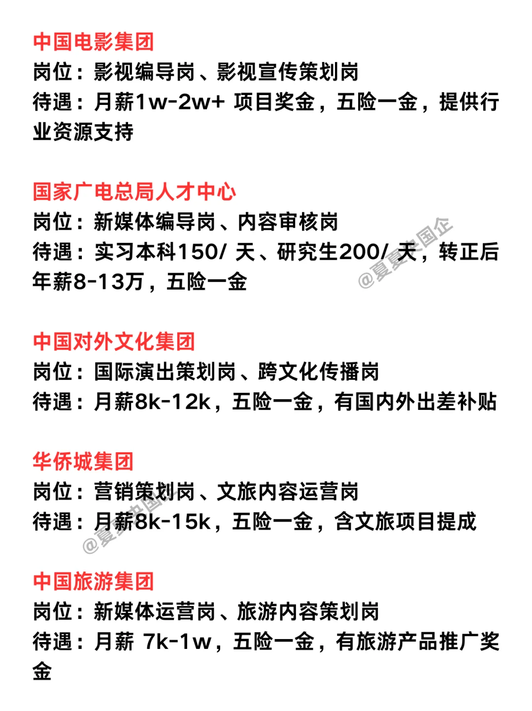 10月秋招新闻传播类可报央国企！！！