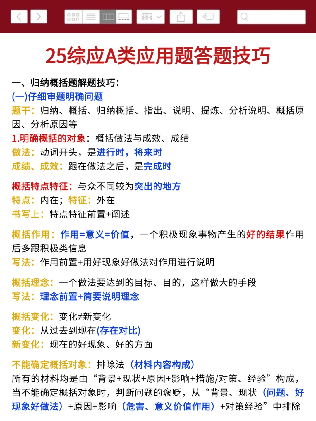 综应A类，有点恶心，但5天背完保底110分