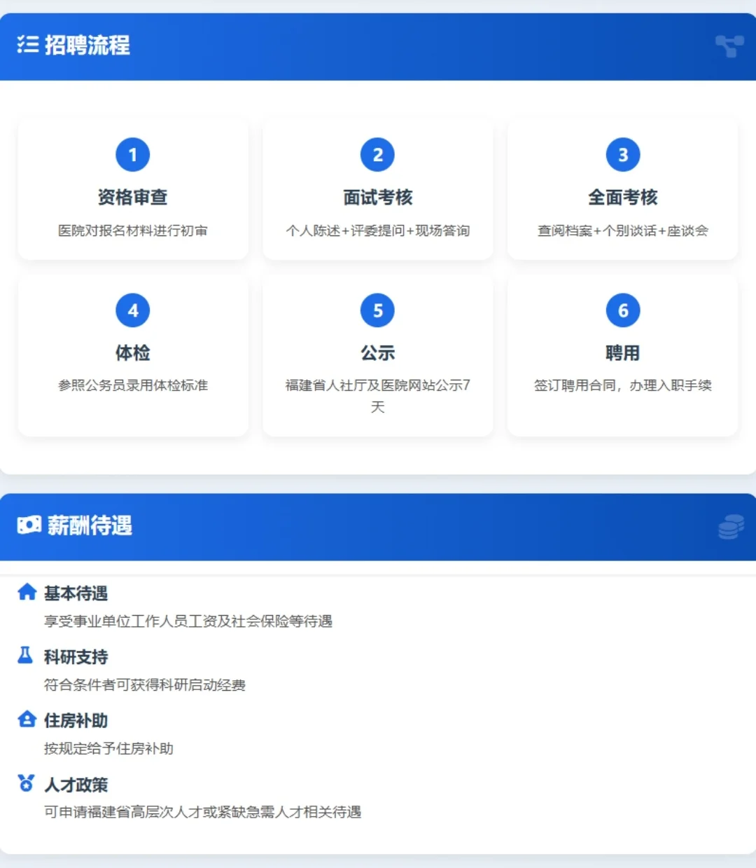 福建中医药大学附属人民医院高层次人才招聘