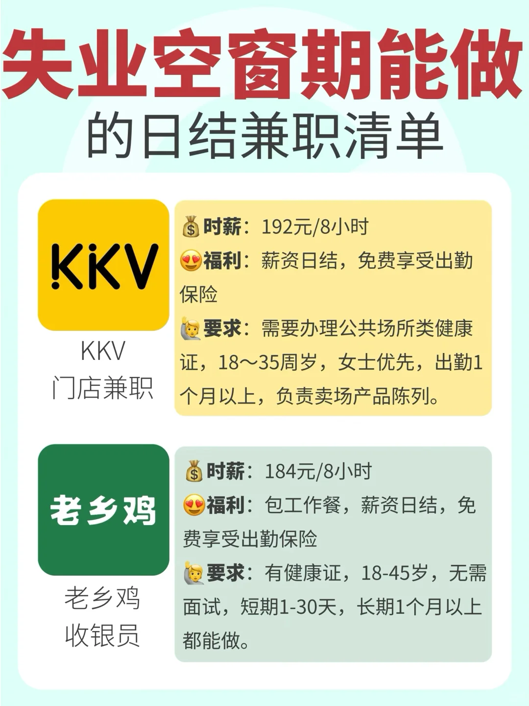 兼职合集｜失业裸辞空窗期可过渡🔥