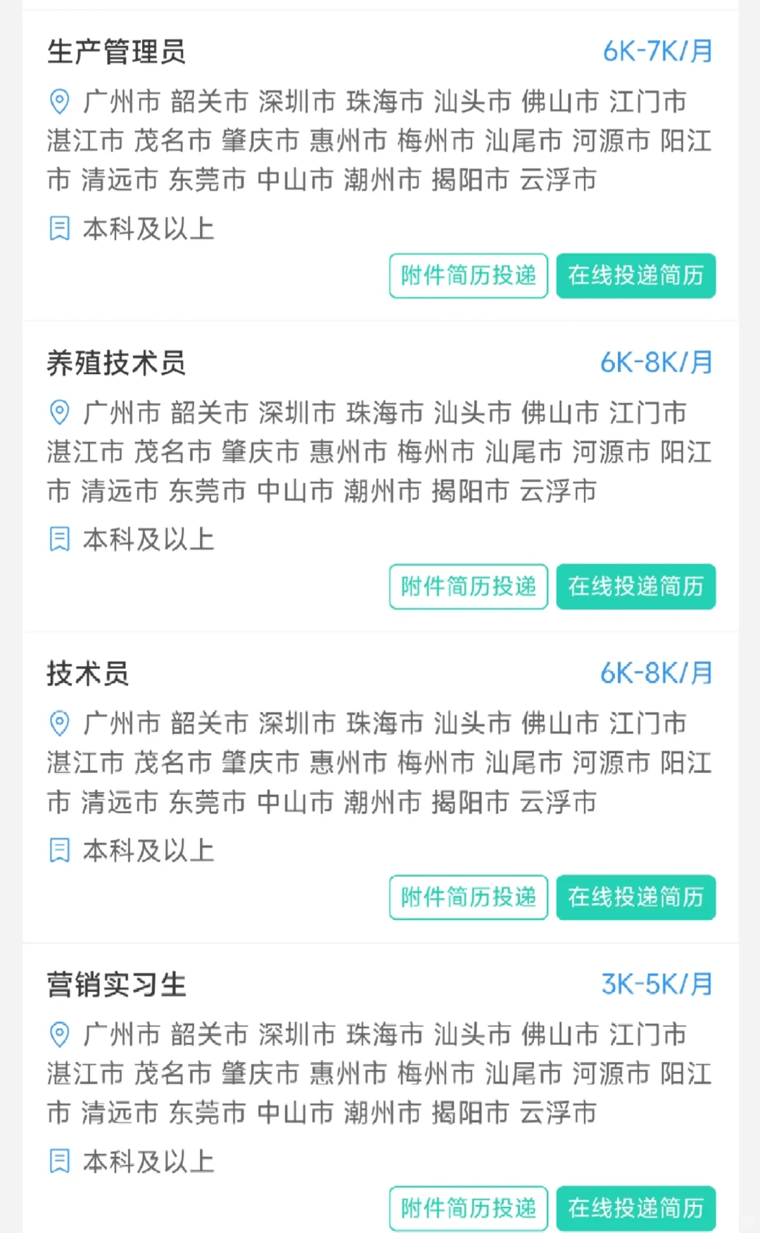 ［广东天农食品集团］动医、动科等