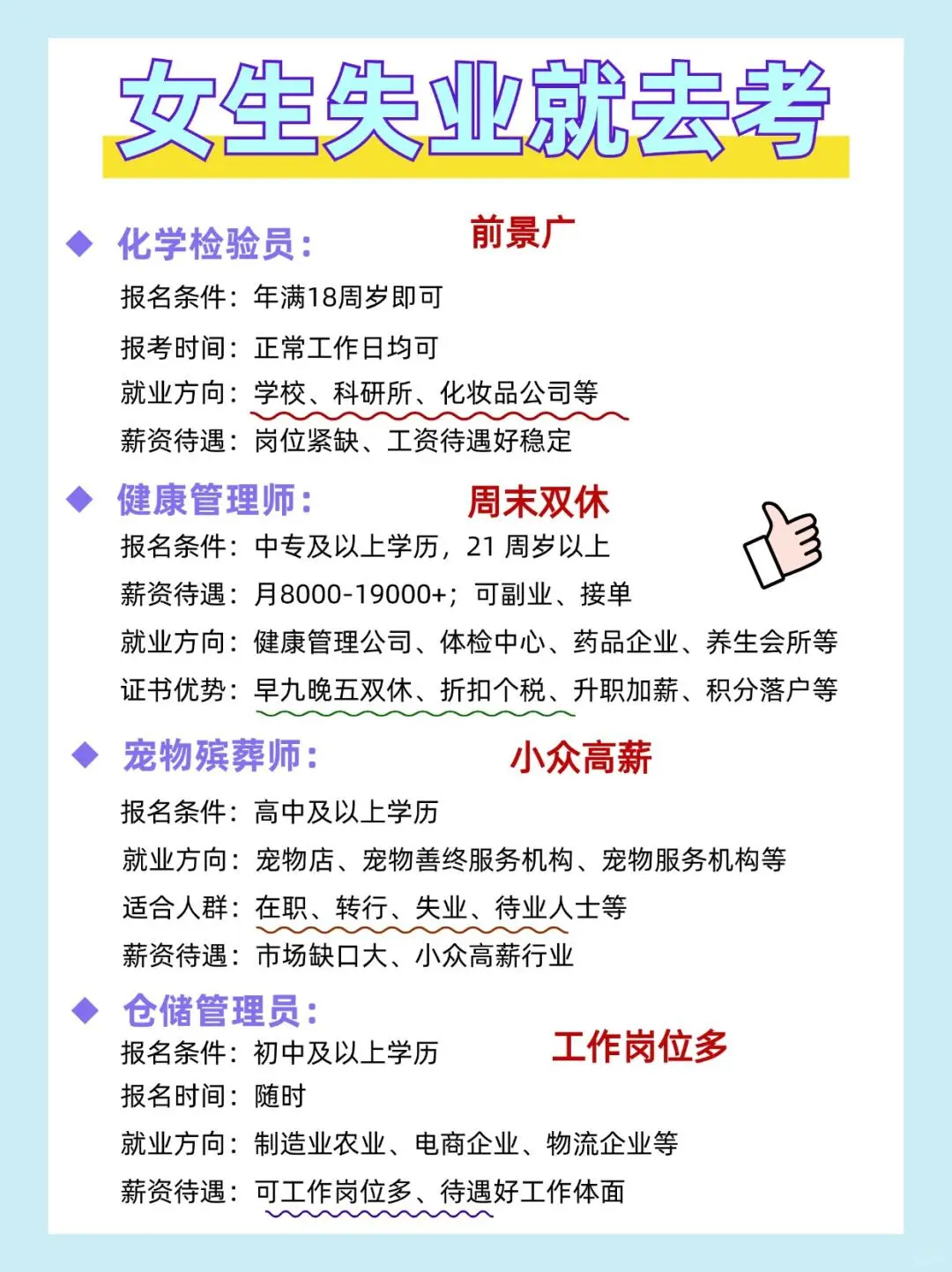 女生失业别慌！这12个证让你逆风翻盘🔥
