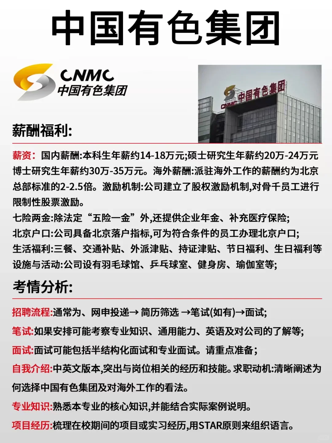 中国有色集团最新招聘信息！