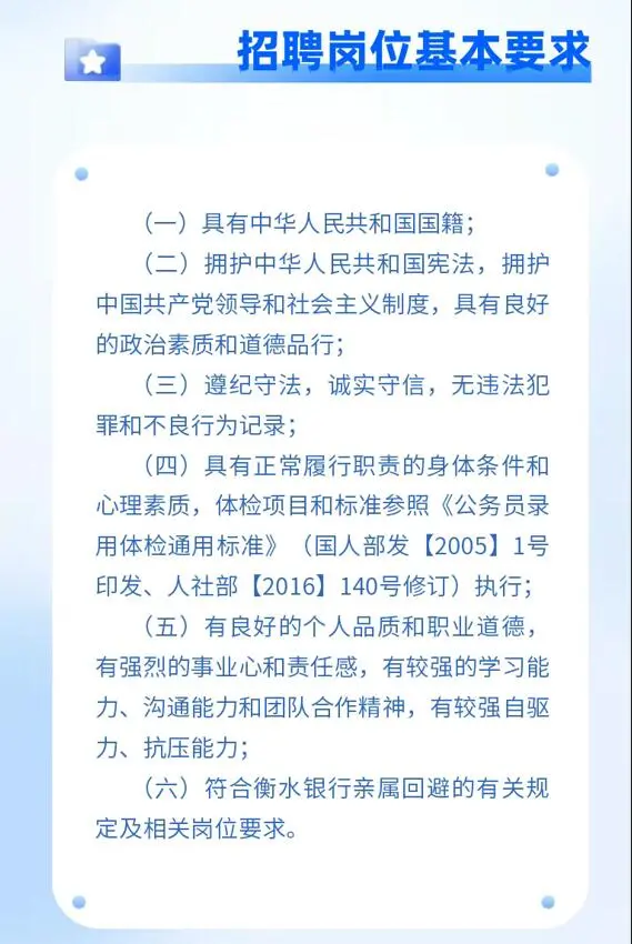 衡水银行2025年科技员工社会招聘公告
