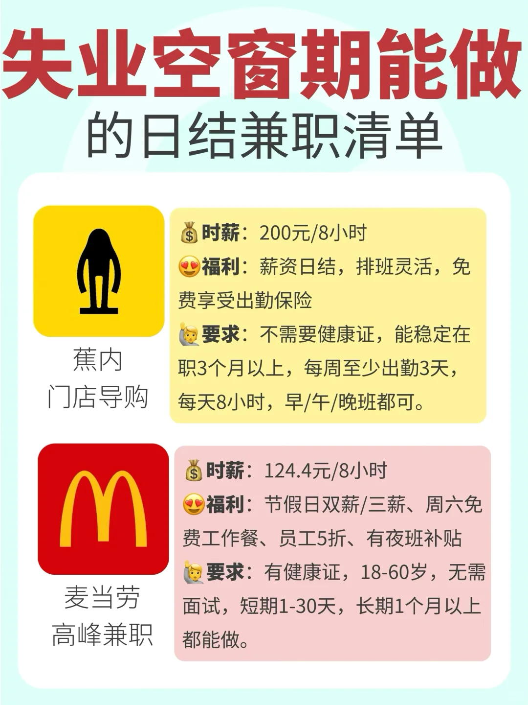 兼职合集｜失业裸辞空窗期可过渡🔥