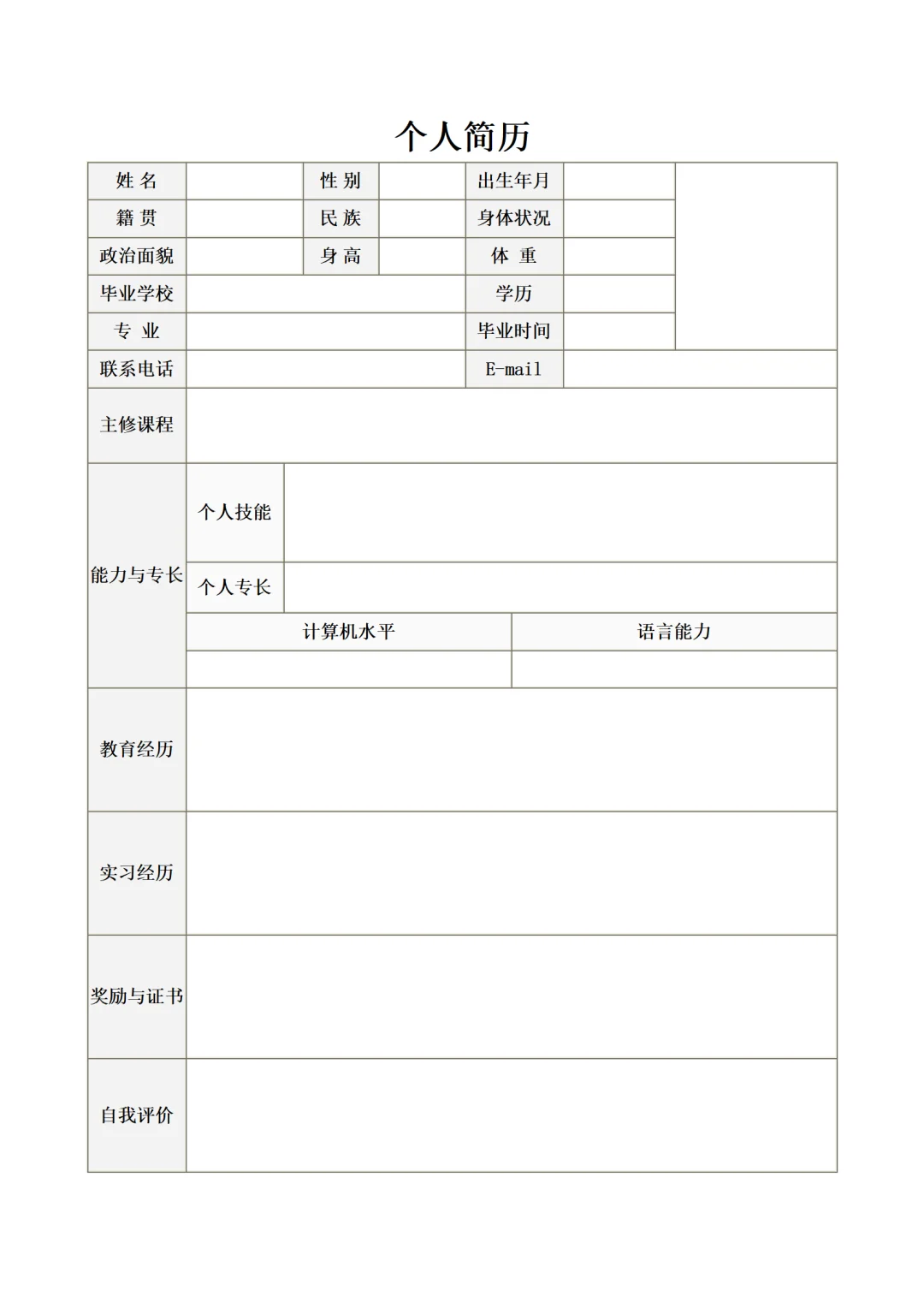 应届生简历模板，拯救不会排版的你🔥