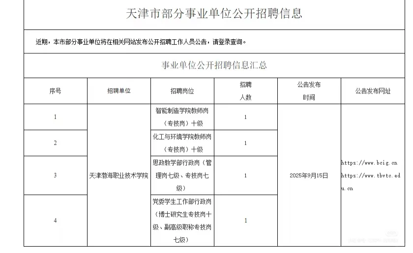 天津高校招聘行政岗教师岗🎉🎉🎉