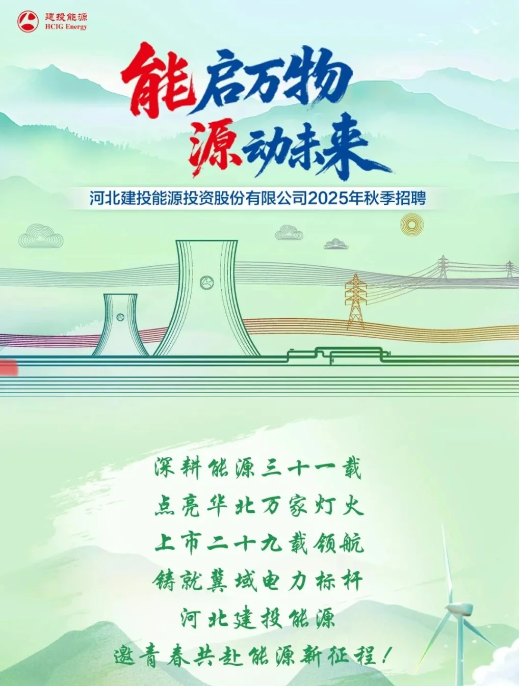找工作！找机会！河北建投能源