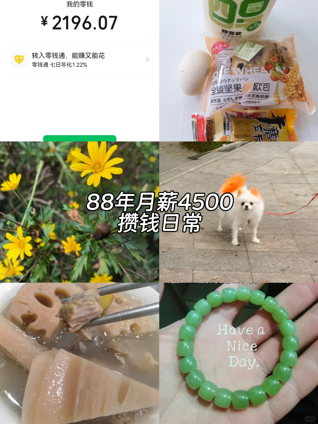 88年月薪4500存钱日常，生活处处有惊喜