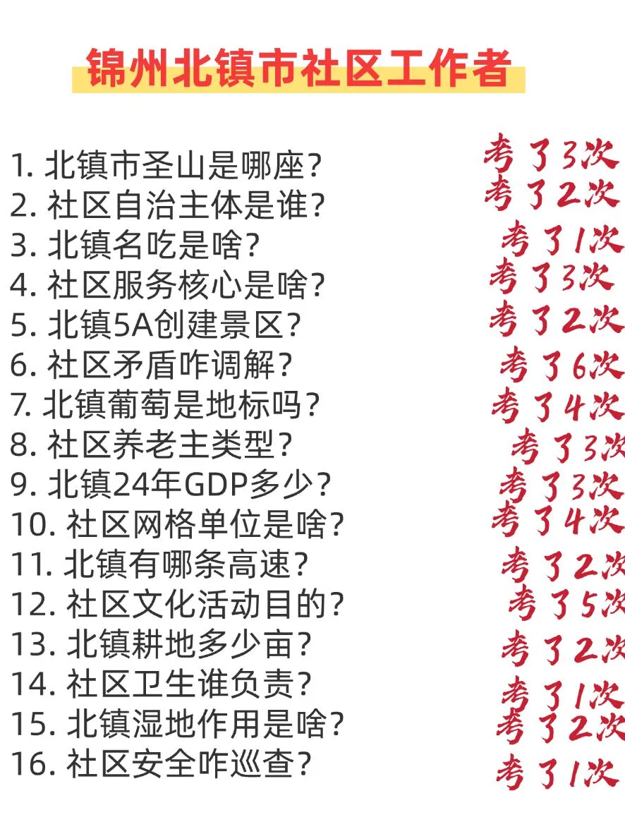 锦州北镇市社区工作者，今年是蕞简单一年