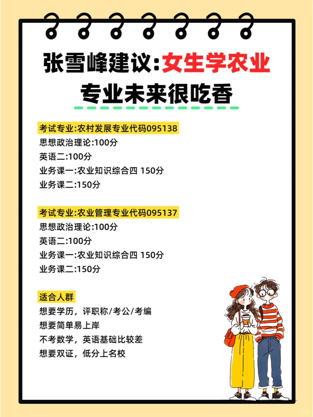 张雪峰建议：农学专业考研未来很香！