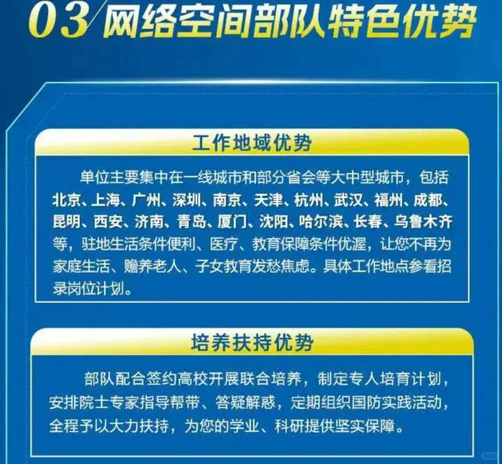 网络空间部队2025直招军官及定向选调
