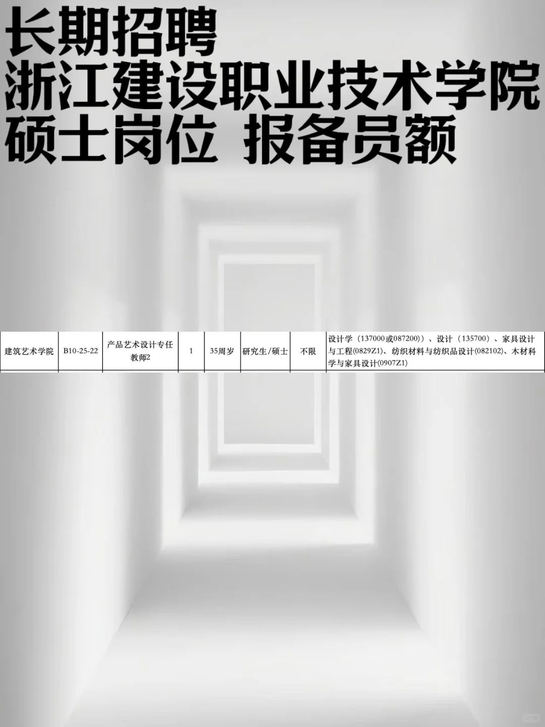 又又又一浙江公办大专招硕士！报备员额