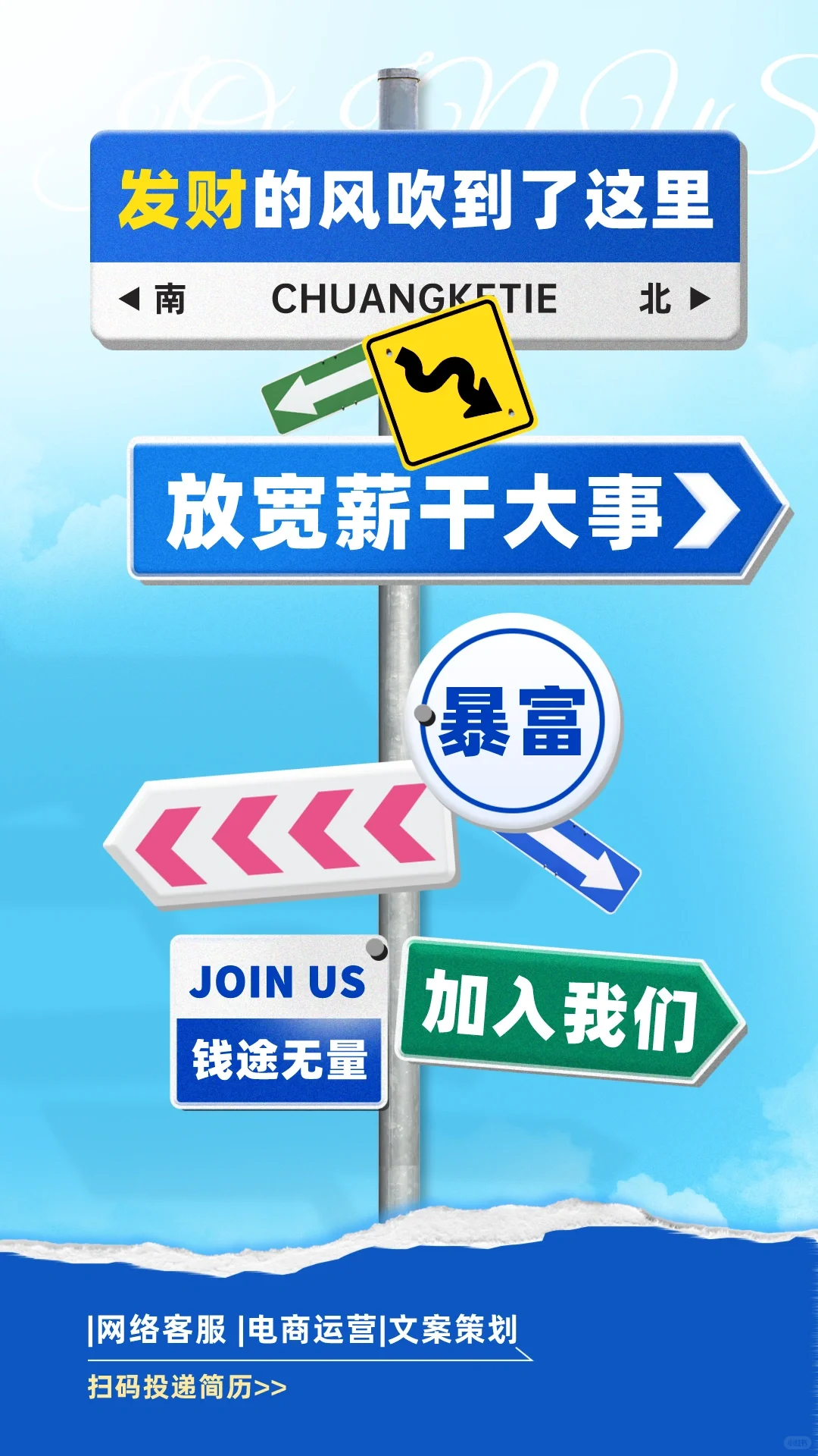 人事招聘海报